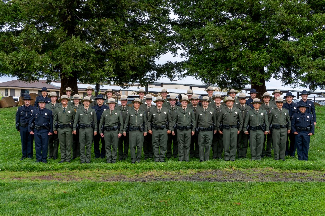 California State Parks&rsquo; newest class of peace officers. Photo from California State Parks.